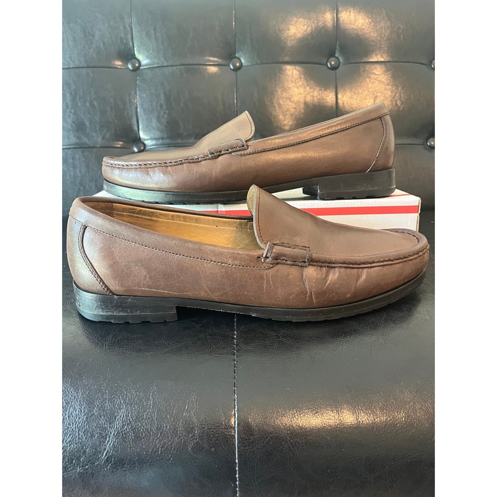 Peter Millar Leather Loafers Moc Toe Slip On